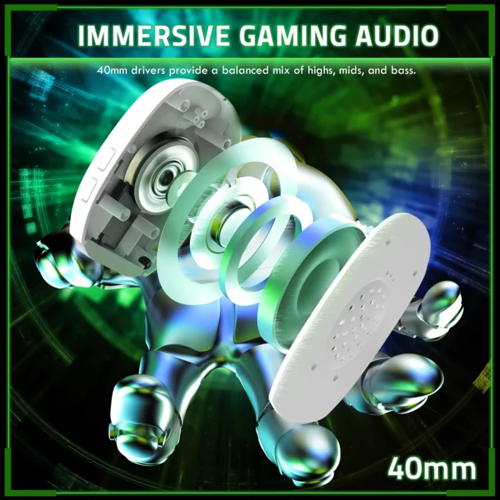 Attack Shark L80 Pro Headset - White - Image 13