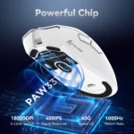 ⁦ATTACK SHARK R1 Wireless Gaming Mouse - White⁩ - الصورة ⁦8⁩