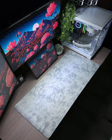 White Marble Mousepad (40x90)