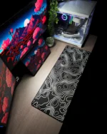 Black Topography Mousepad (30x80)