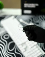 White Mechanical Arabic Keyboard 100% - Image 9