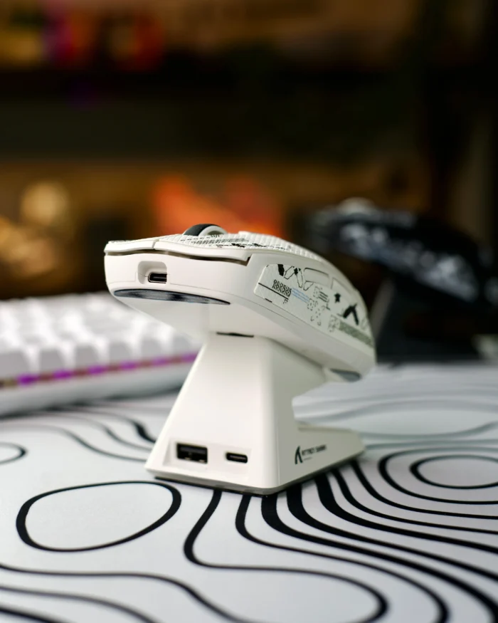 2 ATTACK SHARK X6 Wireless Gaming Mouse - White - الصورة 1