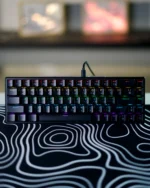 Black Mechanical Arabic Keyboard 60%
