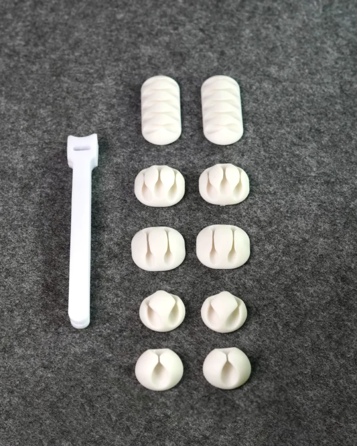 2 White Cable Tie Kit - Image 1