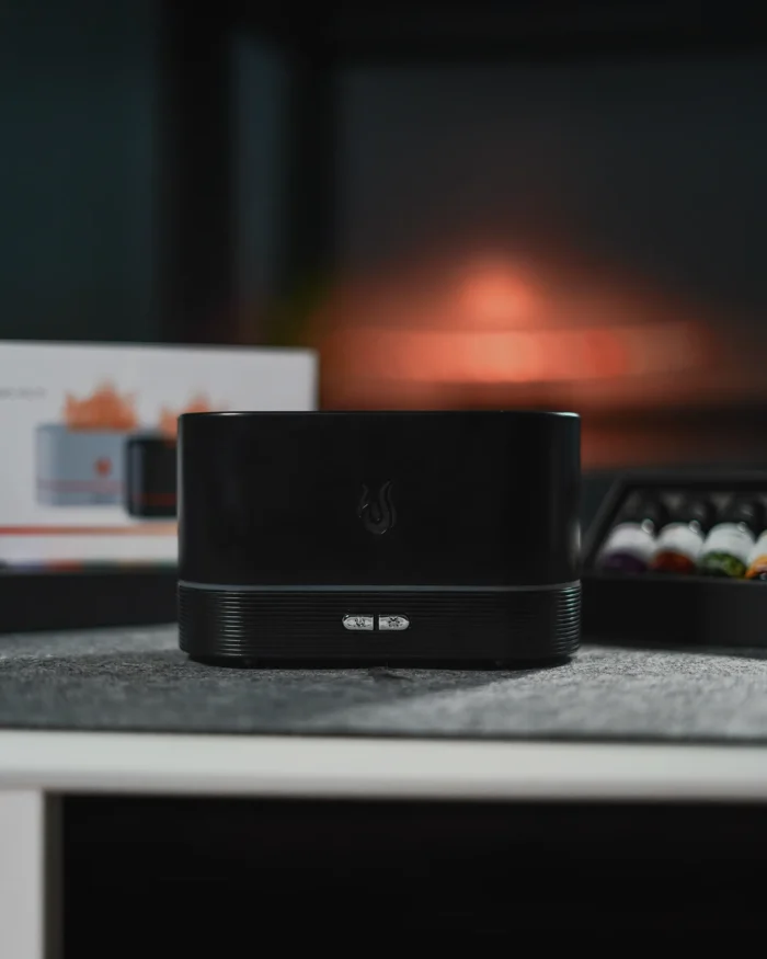 2 Black Humidifier With Essential Oils - Image 1