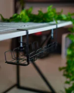 Black Under Desk Cable Tray - 45cm - Image 2