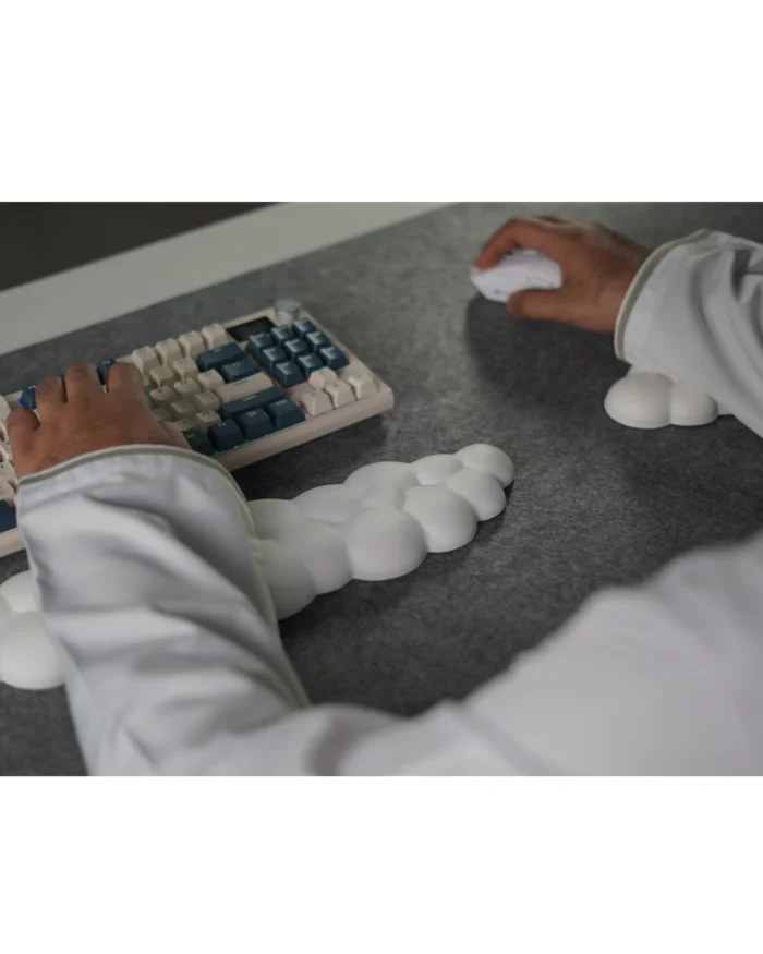 White Keyboard Wrist Pad - Image 3