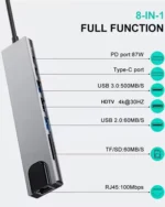 8-in-1 Multi-Port Adapter - Image 3