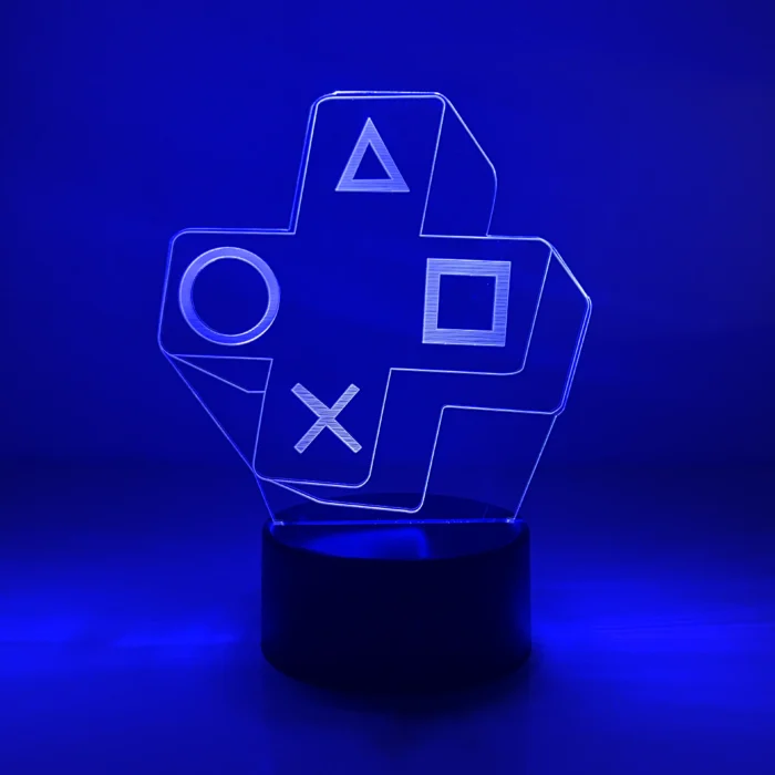 4 Acrylic LED - PS buttons - Image 1