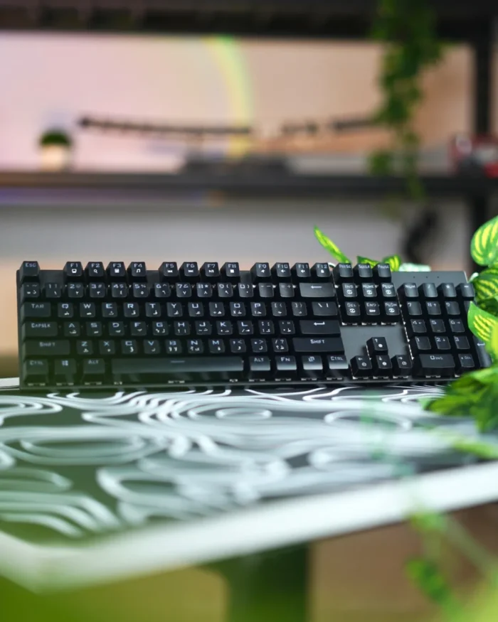 Black Mechanical Arabic Keyboard 100% - Image 2