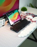 ⁦Black Mechanical Arabic Keyboard 80%⁩ - الصورة ⁦4⁩