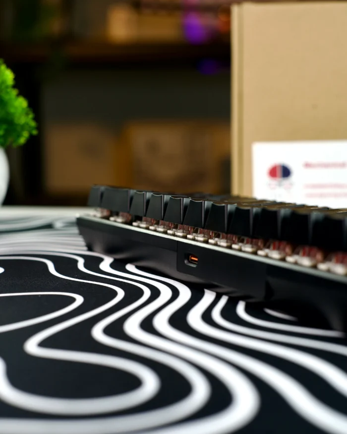 Black Mechanical Arabic Keyboard 60% - Image 6