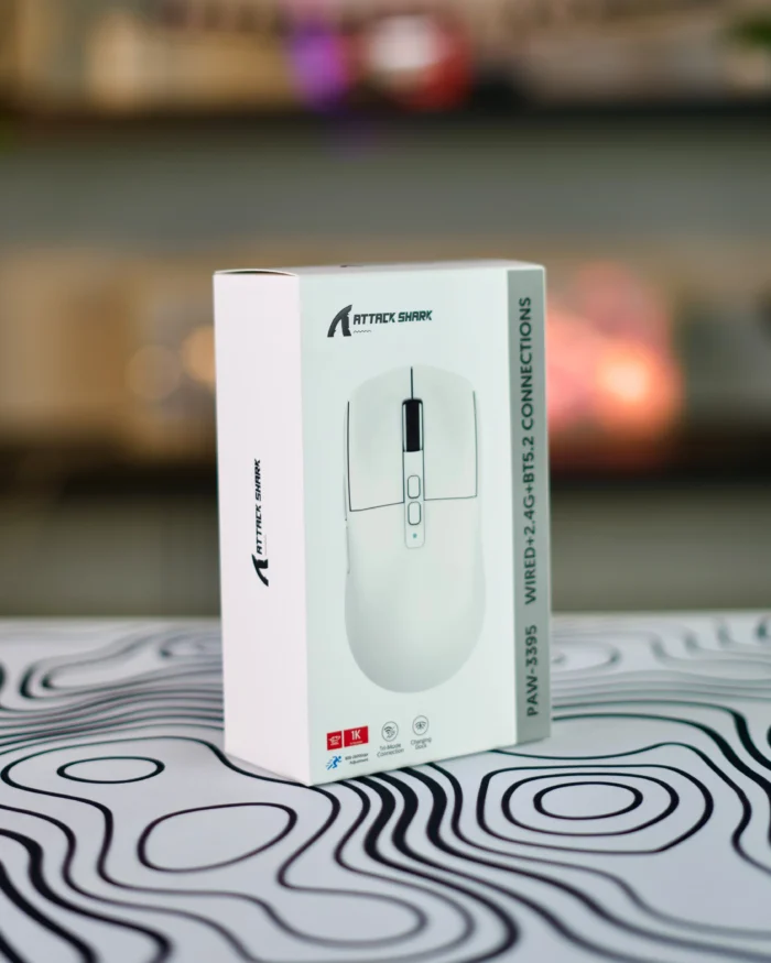 ⁦ATTACK SHARK X6 Wireless Gaming Mouse - White⁩ - الصورة ⁦9⁩