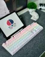 White Mechanical Arabic Keyboard 100% - Image 4
