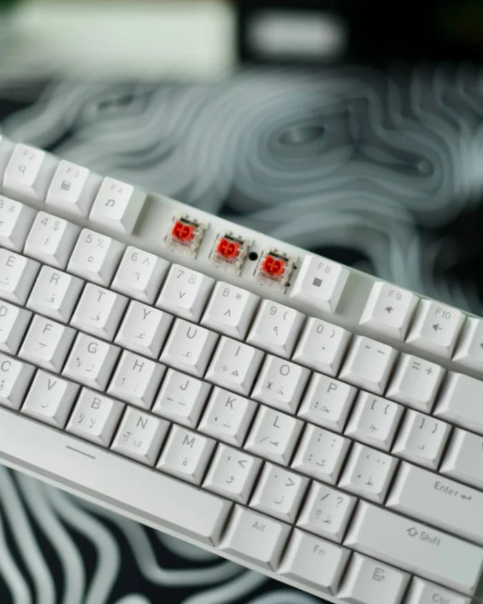 White Mechanical Arabic Keyboard 100% - Image 10