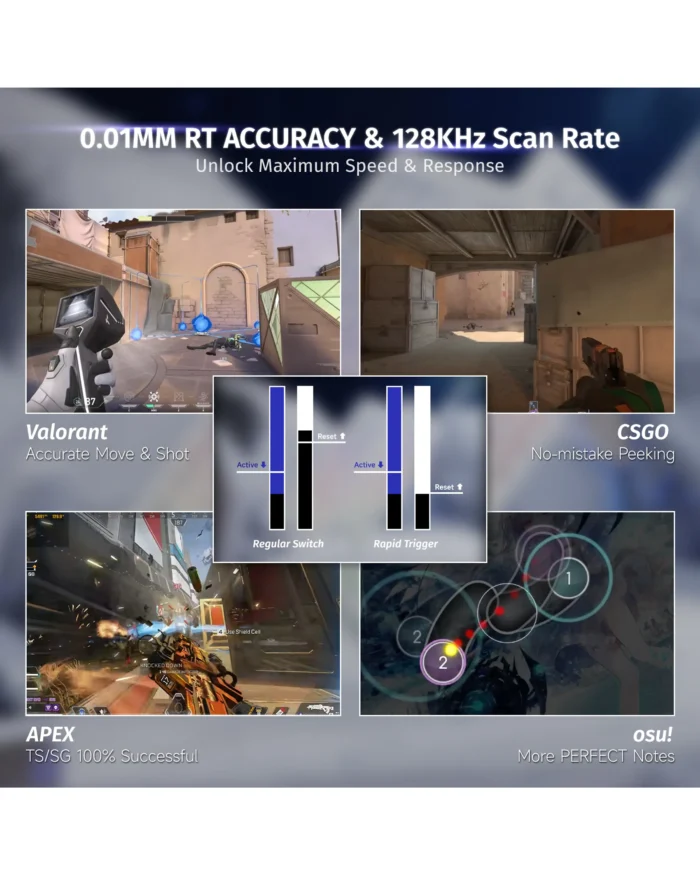 ⁦Keyboard Attack Shark X68 HE Black⁩ - الصورة ⁦10⁩