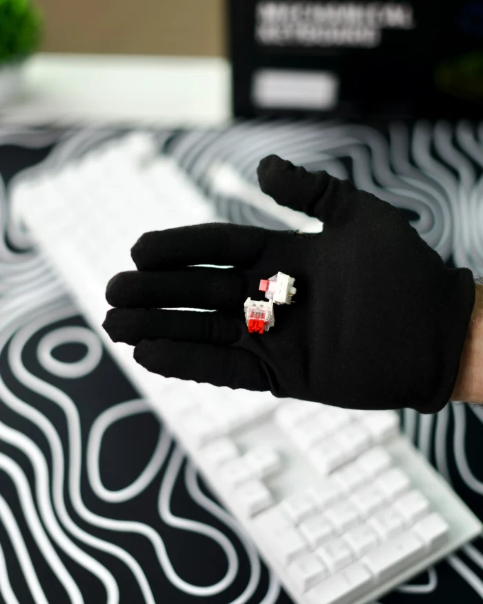 White Mechanical Arabic Keyboard 100% - Image 12