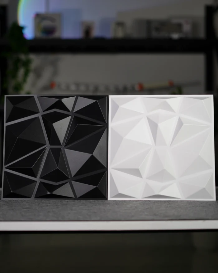 Black Crystal 3D Wall Panel, 30x30cm - Image 2