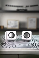 White Speakers, wired