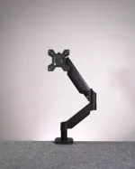 Black Single Hydraulic Monitor Stand