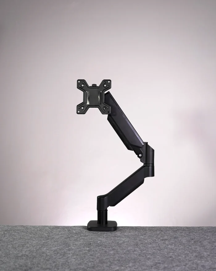 1 Black Single Hydraulic Monitor Stand - Image 1