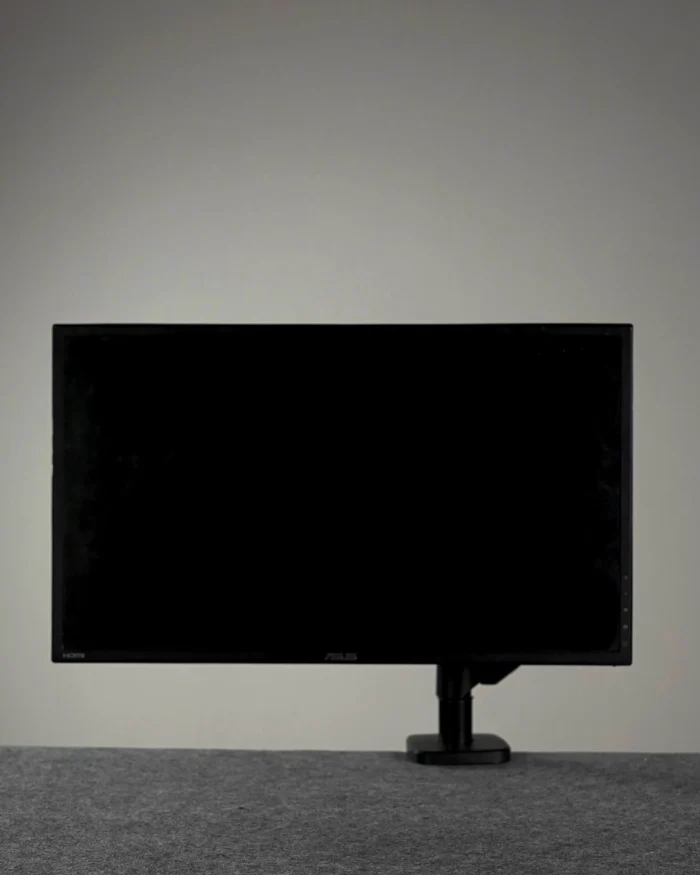 Black Single Hydraulic Monitor Stand - Image 4