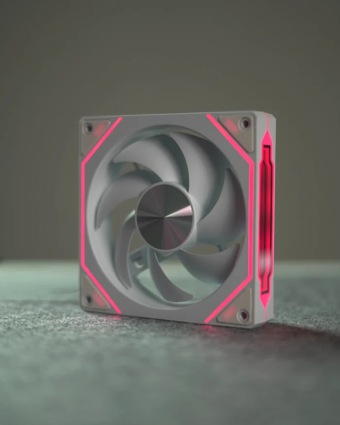 White Infinity PC Fan - Image 4