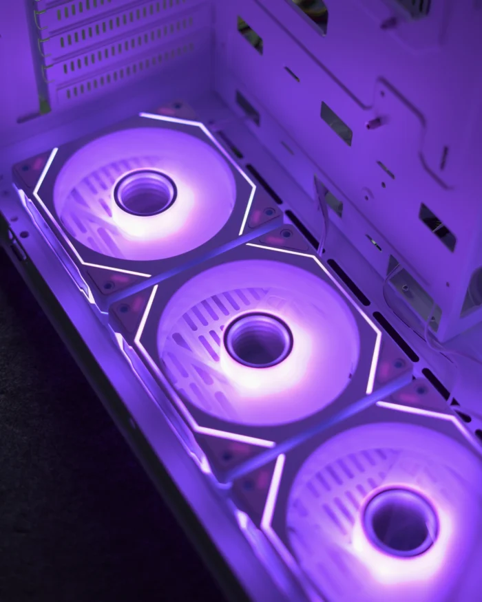 White Infinity RGB PC Fan - Image 5