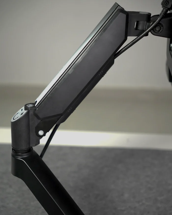 Black Single Hydraulic Monitor Stand - Image 5