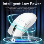 ⁦ATTACK SHARK X11 Wireless Gaming Mouse - White⁩ - الصورة ⁦6⁩