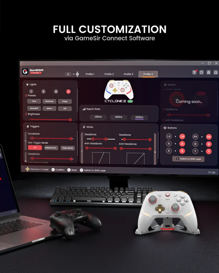 White GameSir Cyclone 2 Multiplatform Controller - Image 9
