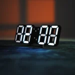 Black 3D Digital Clock
