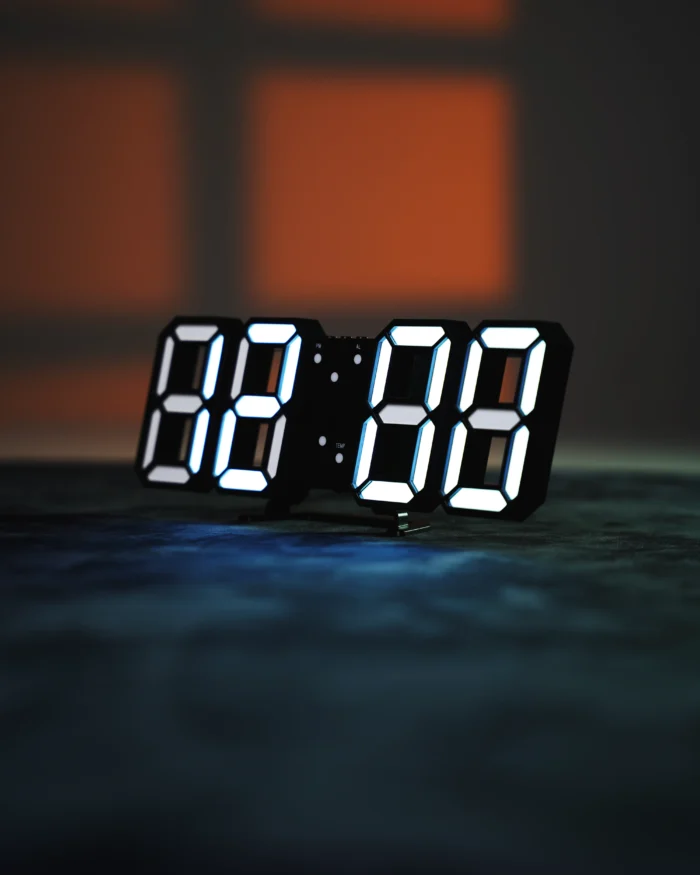 DSC06826 Black 3D Digital Clock - Image 1