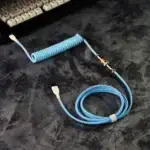 Blue Coiled Cable