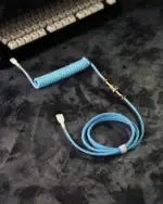 Blue Coiled Cable