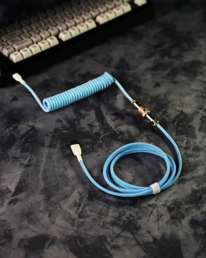 Blue Coiled Cable - Image 1