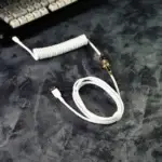White Coiled Cable