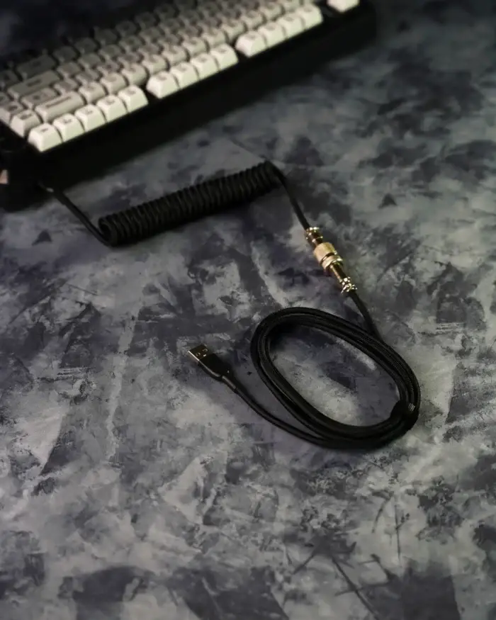 Black Coiled Cable - Image 1