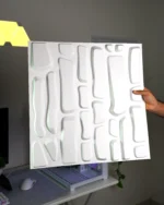 White Brick 3D Wall Panel, 50x50cm - Image 2