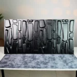 Black Brick 3D Wall Panel, 50x50cm
