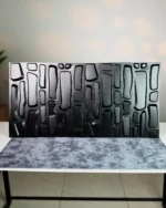 Black Brick 3D Wall Panel, 50x50cm