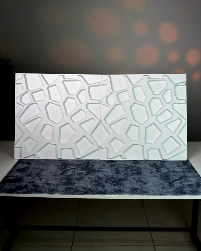IMG_1775 White Web 3D Wall Panel, 50x50cm - الصورة 1