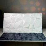 White Crystal 3D Wall Panel, 50x50cm