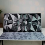 Black Crystal 3D Wall Panel, 50x50cm