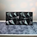 Black Crystal 3D Wall Panel, 30x30cm