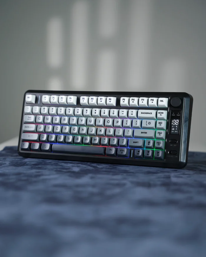 IMG_8619 FreeWolf M75 Gaming Keyboard - Gray Gradient - الصورة 1