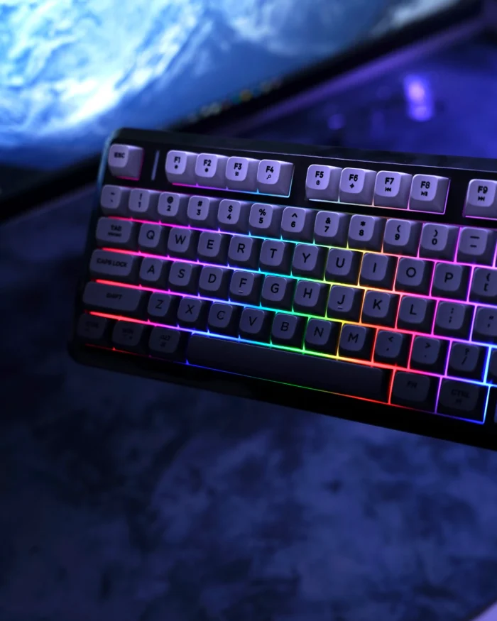 ⁦FreeWolf M75 Gaming Keyboard - Gray Gradient⁩ - الصورة ⁦5⁩