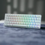 T-Wolf Wireless Gaming Keyboard 60% - White