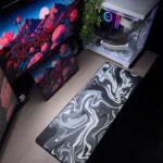 Black Waves Mousepad (30x80)