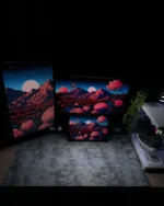 Black Marble Mousepad (50x100) - Image 2